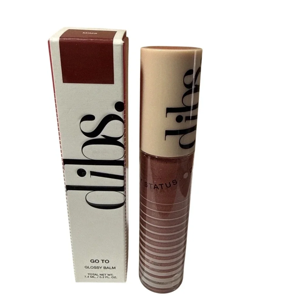 Dibs Go To Glossy Lip Balm Mims Warm Mauve Shimmer Lip Gloss Brand New